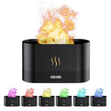 Flame Humidifier Essential Oil Diffuser Electric 180ml Aroma Diffuser