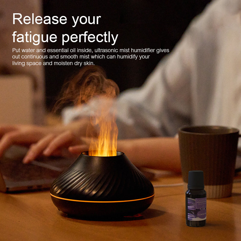 Volcanic Flame Essential Oil Aroma Diffuser – Kinscoter