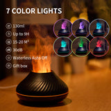Kinscoter Vulkan Aroma Diffusor Ätherisches Öl Lampe 130ml USB