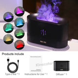 Flame Humidifier Essential Oil Diffuser Electric 180ml Aroma Diffuser
