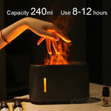 Flame Aroma Diffuser 240ml Electric Essential Oil Diffuser Humidifier